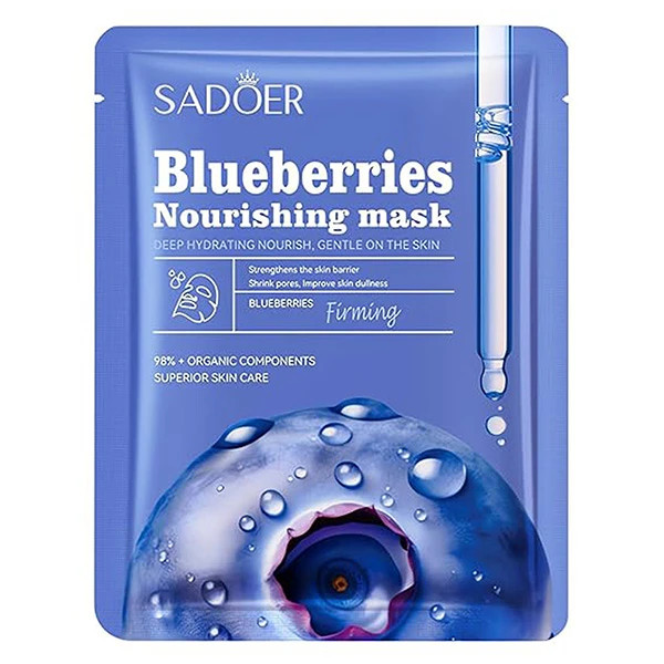 ماسک ورقه ای سادورSadoer blueberries mask-saren-store.ir