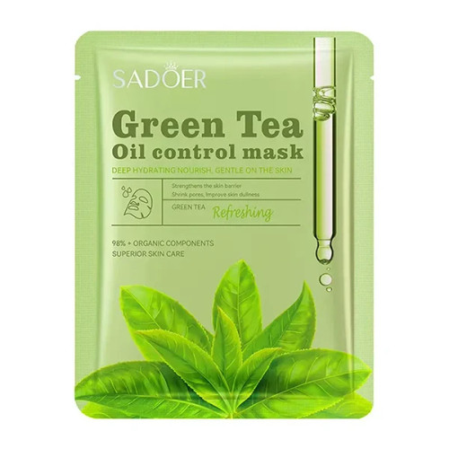 ماسک ورقه ای سادورSadoer green tea mask-saren-store.ir