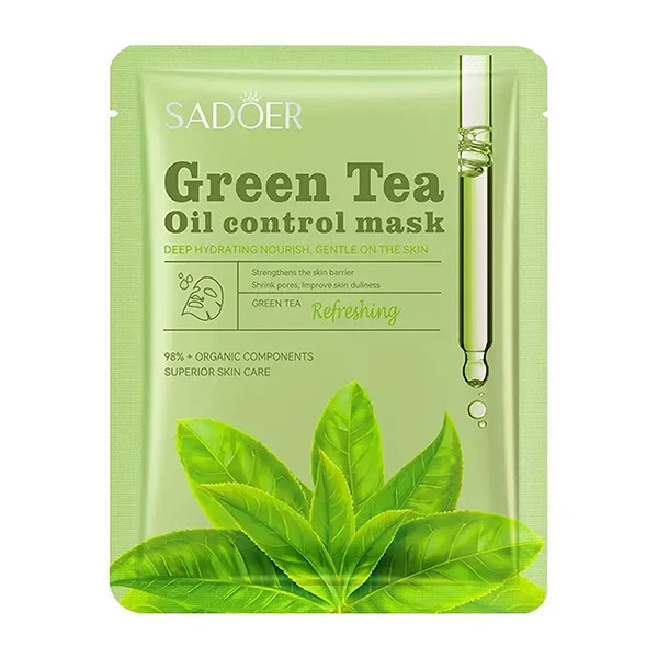 ماسک ورقه ای سادورSadoer green tea mask-saren-store.ir