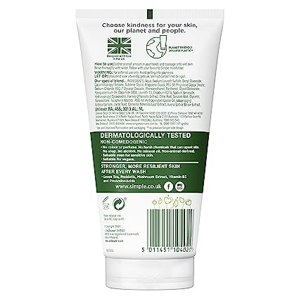 simple-regeneration-age-resisting-facial-wash-حجم 150 میل/www.saren-store.ir
