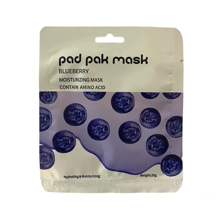 pad pak Blueberry Facial Mask-ماسک ورقه ای پد پک-saren-store.ir
