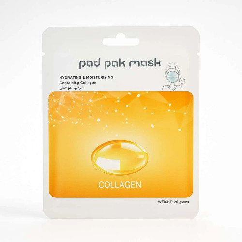 PAD PAK vitamin c face mask weight 25 grams-ماسک ورقه ای پد پاک -saren-store.ir