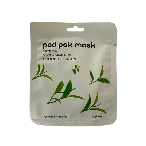 PAD PAK Green Tea AND Anti acne Sheet Mask-saren-store.ir