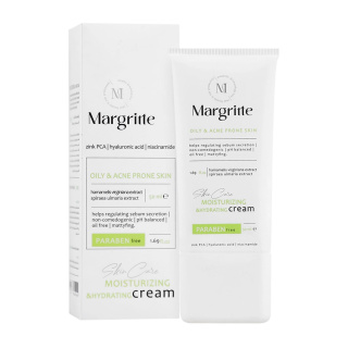 Margritte Moisturizing and Hydrating Cream For Oily And Prone To Acne Skin 50ml-saren-store.ir